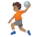 Google (Android 12L)  🤾🏽  Person Playing Handball: Medium Skin Tone Emoji