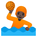 Google (Android 12L)  🤽🏿  Person Playing Water Polo: Dark Skin Tone Emoji