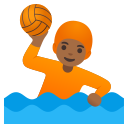 Google (Android 12L)  🤽🏾  Person Playing Water Polo: Medium-dark Skin Tone Emoji