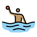 OpenMoji 13.1  🤽🏽  Person Playing Water Polo: Medium Skin Tone Emoji