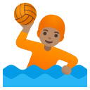 Google (Android 12L)  🤽🏽  Person Playing Water Polo: Medium Skin Tone Emoji