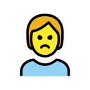 OpenMoji 13.1  🙎  Person Pouting Emoji