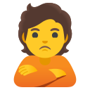 Google (Android 12L)  🙎  Person Pouting Emoji