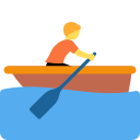 Twitter (Twemoji 14.0)  🚣  Person Rowing Boat Emoji