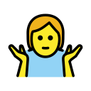 OpenMoji 13.1  🤷  Person Shrugging Emoji