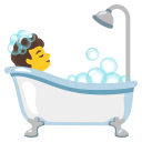 Google (Android 12L)  🛀  Person Taking Bath Emoji