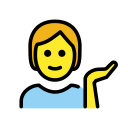 OpenMoji 13.1  💁  Person Tipping Hand Emoji