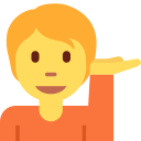 Twitter (Twemoji 14.0)  💁  Person Tipping Hand Emoji
