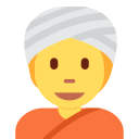 Twitter (Twemoji 14.0)  👳  Person Wearing Turban Emoji
