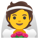 Google (Android 12L)  👰  Person With Veil Emoji