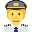 Twitter (Twemoji 14.0)  🧑‍✈️  Pilot Emoji