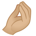 Google (Android 12L)  🤌🏼  Pinched Fingers: Medium-light Skin Tone Emoji