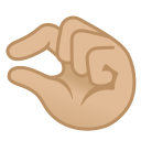 Google (Android 12L)  🤏🏼  Pinching Hand: Medium-light Skin Tone Emoji