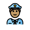 OpenMoji 13.1  👮🏽  Police Officer: Medium Skin Tone Emoji
