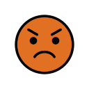 OpenMoji 13.1  😡  Pouting Face Emoji