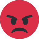 Twitter (Twemoji 14.0)  😡  Pouting Face Emoji