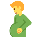 Twitter (Twemoji 14.0)  🫃  Pregnant Man Emoji