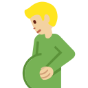 Twitter (Twemoji 14.0)  🫃🏼  Pregnant Man: Medium-light Skin Tone Emoji