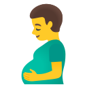 Google (Android 12L)  🫃  Pregnant Man Emoji