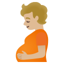 Google (Android 12L)  🫄🏼  Pregnant Person: Medium-light Skin Tone Emoji
