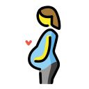 OpenMoji 13.1  🤰  Pregnant Woman Emoji