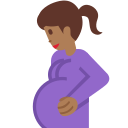 Twitter (Twemoji 14.0)  🤰🏾  Pregnant Woman: Medium-dark Skin Tone Emoji