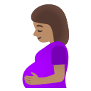 Google (Android 12L)  🤰🏽  Pregnant Woman: Medium Skin Tone Emoji