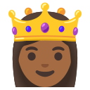 Google (Android 12L)  👸🏾  Princess: Medium-dark Skin Tone Emoji