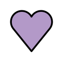 OpenMoji 13.1  💜  Purple Heart Emoji