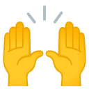 Google (Android 12L)  🙌  Raising Hands Emoji