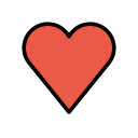 OpenMoji 13.1  ❤️  Red Heart Emoji