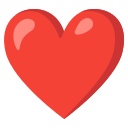 Google (Android 12L)  ❤️  Red Heart Emoji