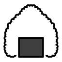 OpenMoji 13.1  🍙  Rice Ball Emoji