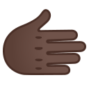 Google (Android 12L)  🫱🏿  Rightwards Hand: Dark Skin Tone Emoji