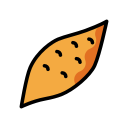 OpenMoji 13.1  🍠  Roasted Sweet Potato Emoji