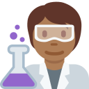Twitter (Twemoji 14.0)  🧑🏾‍🔬  Scientist: Medium-dark Skin Tone Emoji