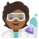 Google (Android 12L)  🧑🏾‍🔬  Scientist: Medium-dark Skin Tone Emoji