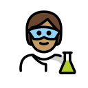 OpenMoji 13.1  🧑🏽‍🔬  Scientist: Medium Skin Tone Emoji