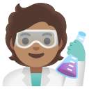 Google (Android 12L)  🧑🏽‍🔬  Scientist: Medium Skin Tone Emoji