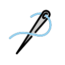 OpenMoji 13.1  🪡  Sewing Needle Emoji