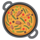 Google (Android 12L)  🥘  Shallow Pan Of Food Emoji