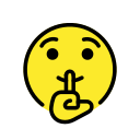OpenMoji 13.1  🤫  Shushing Face Emoji