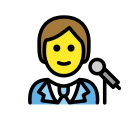 OpenMoji 13.1  🧑‍🎤  Singer Emoji