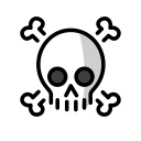 OpenMoji 13.1  ☠️  Skull And Crossbones Emoji