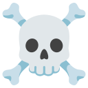 Google (Android 12L)  ☠️  Skull And Crossbones Emoji