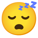 Google (Android 12L)  😴  Sleeping Face Emoji