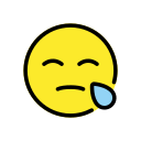 OpenMoji 13.1  😪  Sleepy Face Emoji