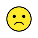 OpenMoji 13.1  🙁  Slightly Frowning Face Emoji