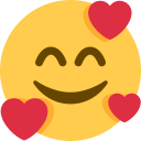Twitter (Twemoji 14.0)  🥰  Smiling Face With Hearts Emoji