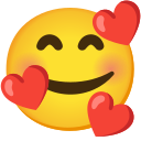 Google (Android 12L)  🥰  Smiling Face With Hearts Emoji